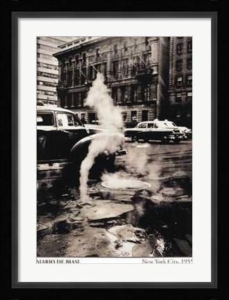 Framed New York City 1955 Print