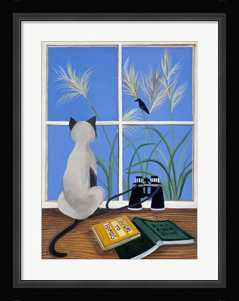 Framed Birdwatcher Print