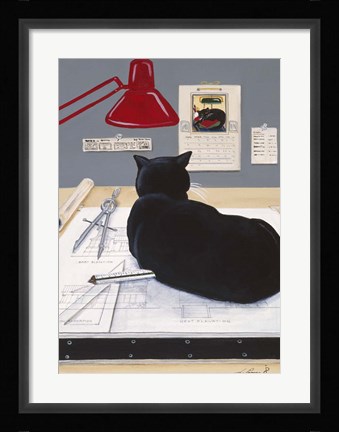 Framed Harold The Architectural Paperweight Print