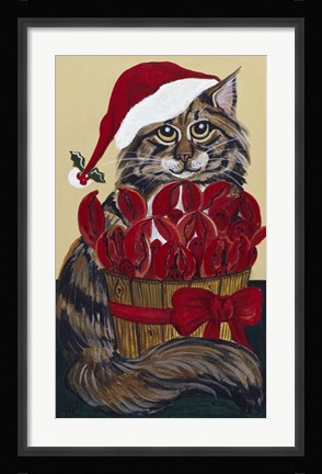 Framed Ten Luscious Lobsters Print