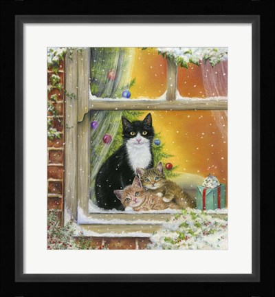 Framed Christmas Window Print