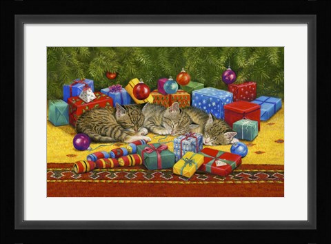 Framed Under The Christmas Tree Print