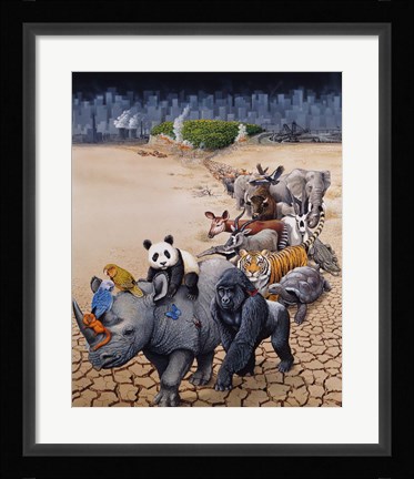 Framed Save Our Environment Print