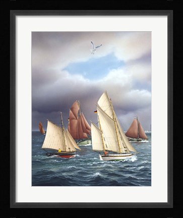 Framed Sailing Oldtimers Print