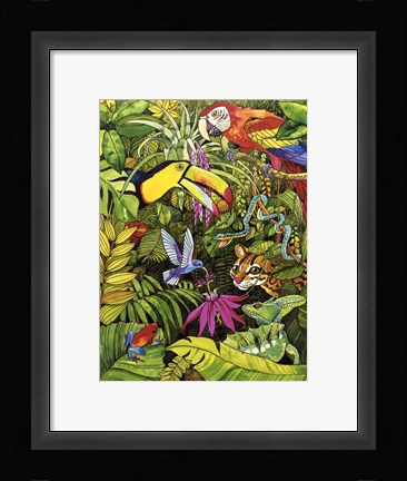 Framed Tropical Scenery Print