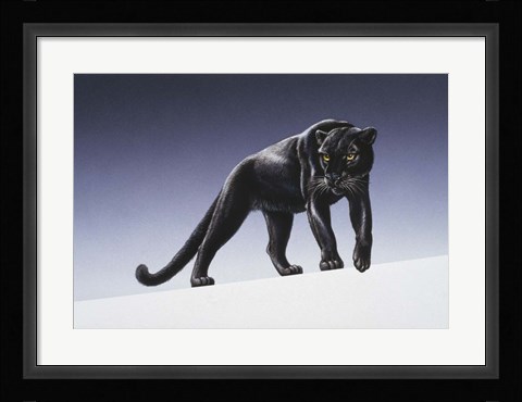 Framed Black Panther Print