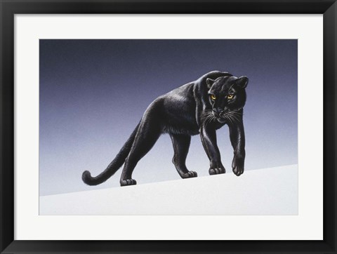 Framed Black Panther Print