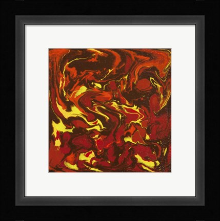Framed Liquid Industrial IV - Canvas IV Print