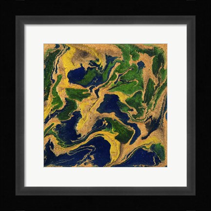 Framed Liquid Industrial IV - Canvas V Print