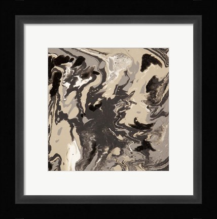 Framed Liquid Industrial IV - Canvas VI Print