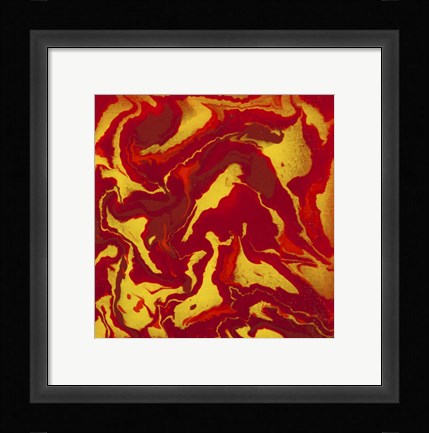 Framed Liquid Industrial IV - Canvas VIII Print