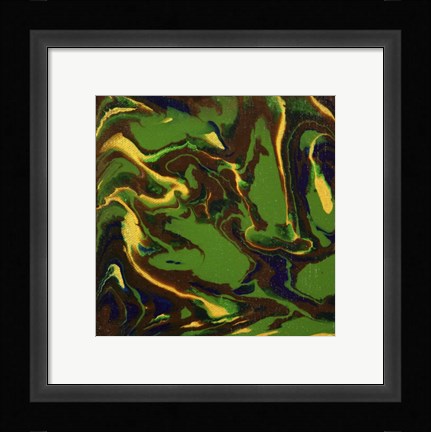 Framed Liquid Industrial IV - Canvas XII Print