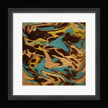 Framed Liquid Industrial IV - Canvas XIV Print