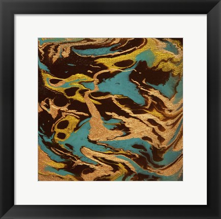 Framed Liquid Industrial IV - Canvas XIV Print