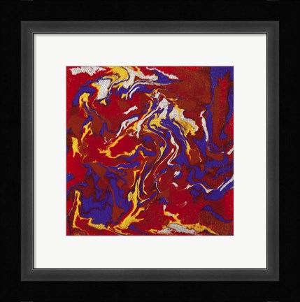 Framed Liquid Industrial IV - Canvas XV Print