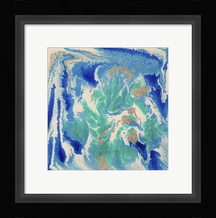 Framed Liquid Industrial IV - Canvas XVII Print