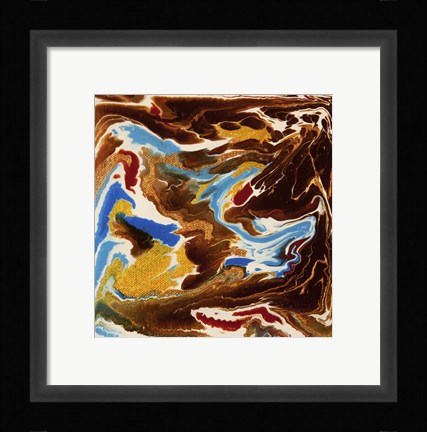 Framed Liquid Industrial IV - Canvas XIX Print