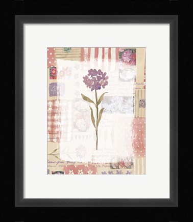 Framed Purple Flower 1 Print