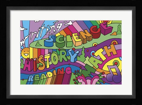 Framed School Courses Print