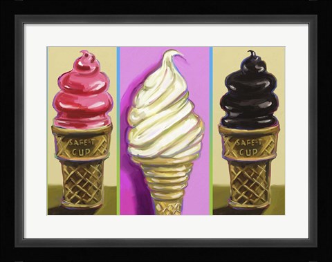 Framed Pop Cones Print