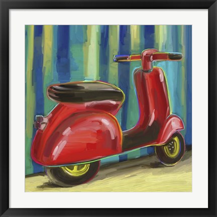 Framed Pop Scooter Print