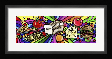 Framed Pop Art Food Print