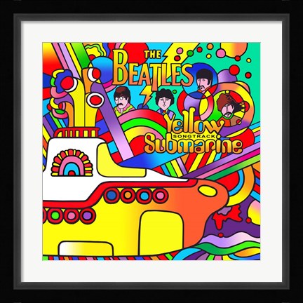 Framed Yellow Submarine Print