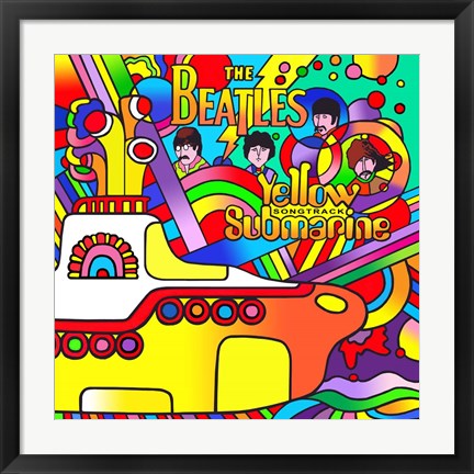 Framed Yellow Submarine Print
