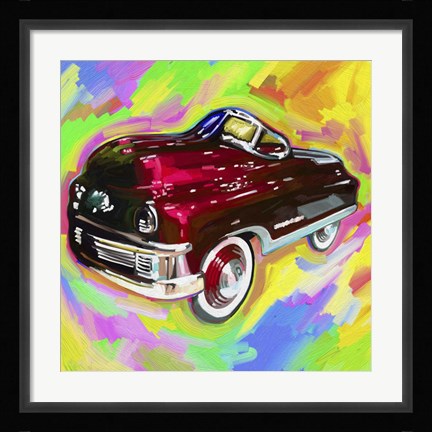 Framed Pop Art Kiddie Car Print