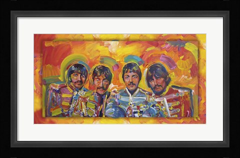 Framed Beatles Sgt Peppers Print