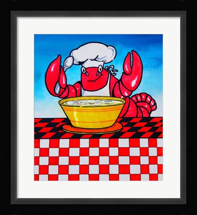Framed Lobster Print