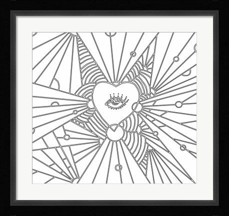 Framed Heart Eye Print