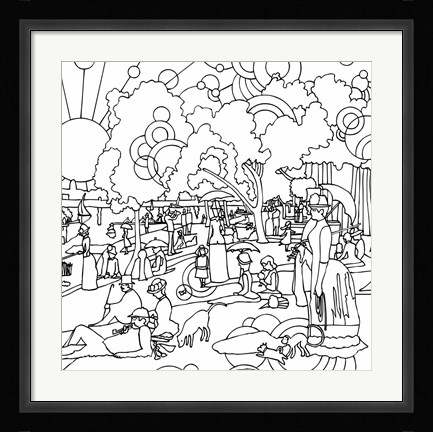 Framed Grande Jatte Print