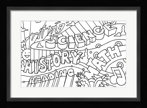 Framed School Courses Print