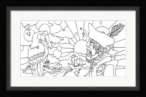 Framed Pirates Print