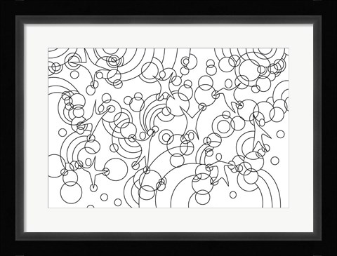 Framed Playroom Wall Lineart Print