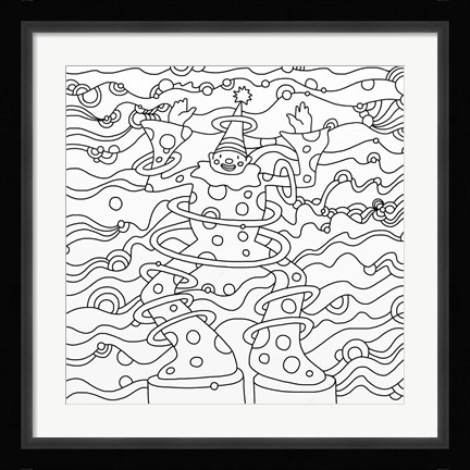 Framed Pop Art Clown Print