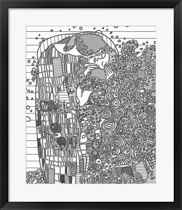Framed Kiss Print
