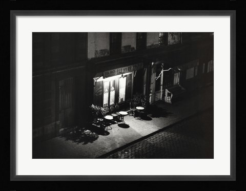 Framed Cafe de Nuit, Paris 1927 Print