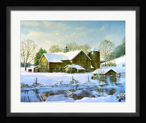 Framed Winter Reflections Print