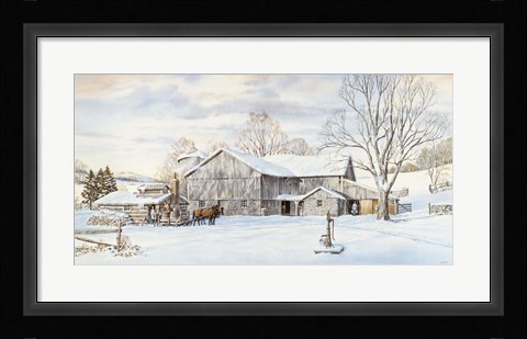 Framed Maple Sugar Time Print