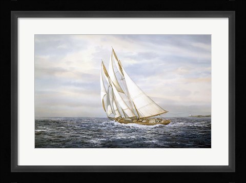 Framed Going Fishing Print