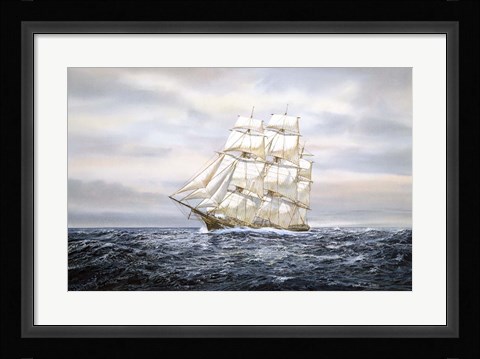 Framed Clipper Ship Print