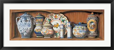 Framed Vasi con Spezie II Print