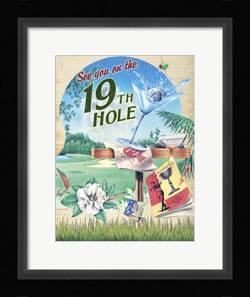 Framed 19th Hole Print