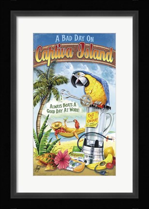 Framed Bad Day Captiva Print