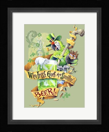 Framed Irish Eyes Print