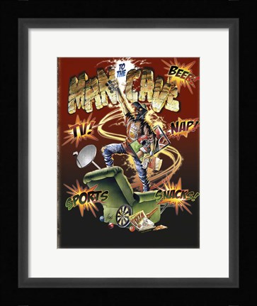 Framed Man Cave Print
