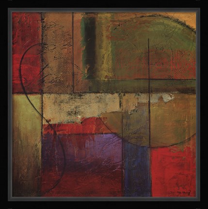 Framed Opulent Relief I Print