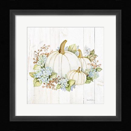 Framed Autumn Elegance I Gold Print